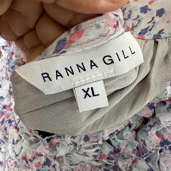 Anthropologie Ranna Gill Women Floral Sleeveless Blouse Top Multicolor Size XL - Picture 5 of 6